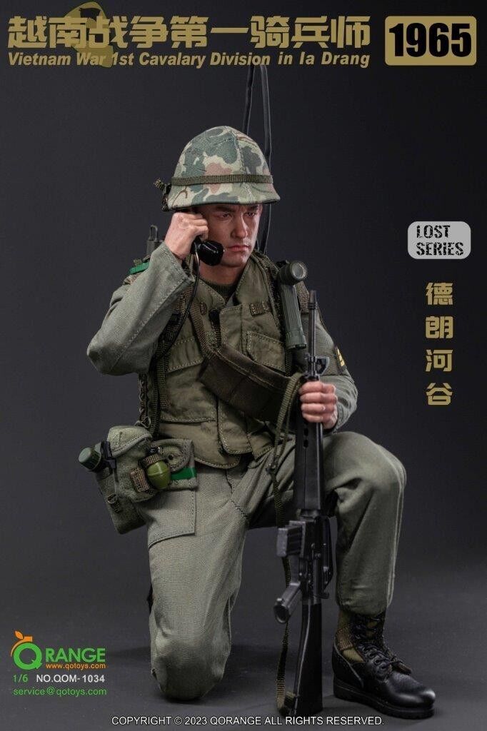 1:6 scale QO Toys Vietnam US Army 1st Cavalry Division in Ia Drang 12" Figure