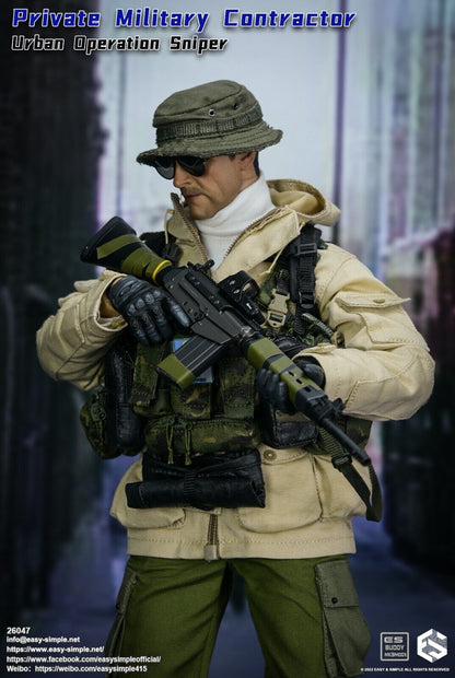 1:6 Easy & Simple PMC Urban Operation Sniper DSA SA58 Rifle for 12" Figures