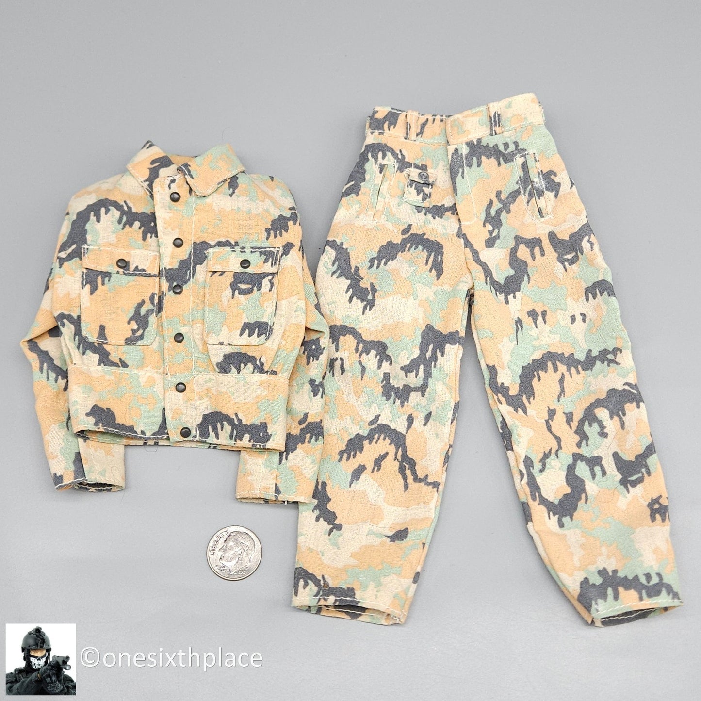 1:6 scale Dragon WWII German Arno Leibermuster Camouflage Uniform for 12" Figure