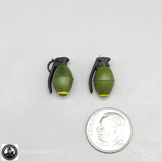 1:6 scale Whoho Toys Vietnam 173rd Airborne LRRP M26 Grenades for 12" Figures