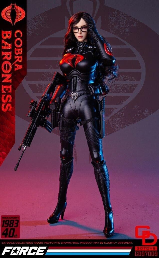 1:6 scale GD TOYS GI Joe Cobra Baroness 12" Female Figure GD-97009