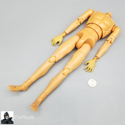 1:6 DiD Gen 1 Male Nude Body with Bendy Hands #2 for 12" Figures