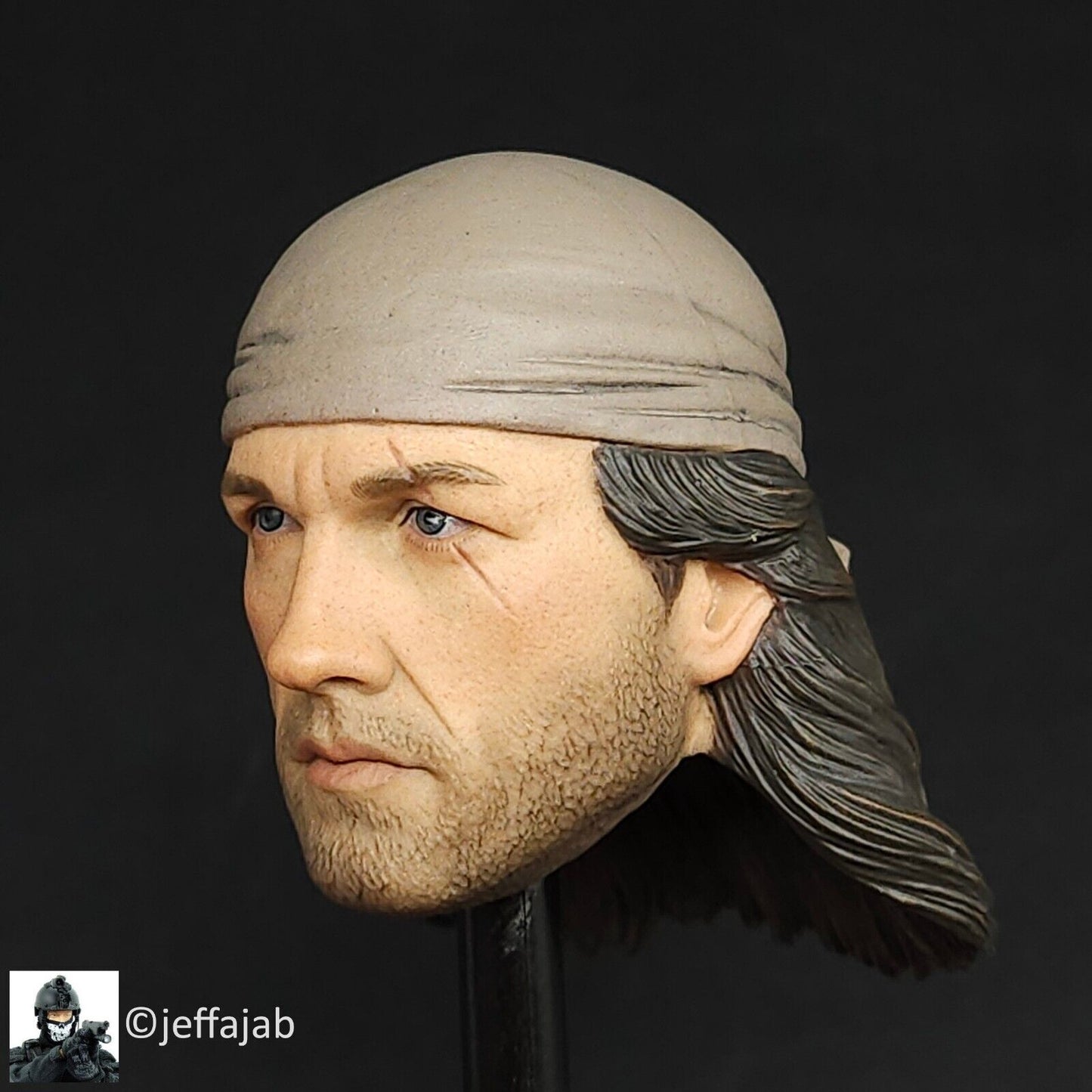 1:6 Easy & Simple CBI Task Force 58 PO1 Brad Male Head Sculpt for 12" Figures