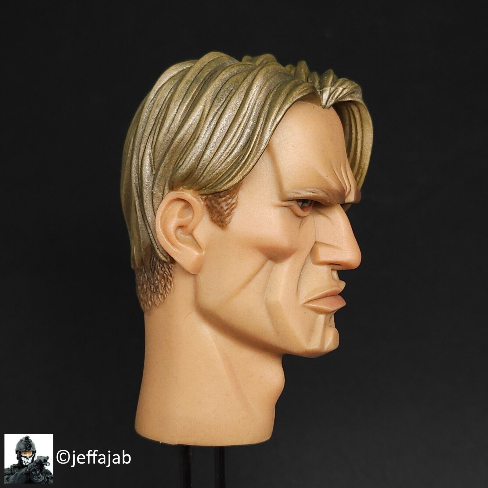 1:6 Damtoys Gangsters Kingdom Diamond 4 Milevsky Male Head Sculpt for 12" Figure