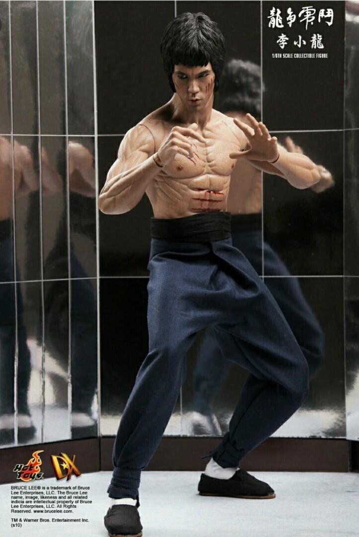 1:6 scale Hot Toys DX04 Bruce Lee Enter the Dragon Deluxe Set 12" Figure