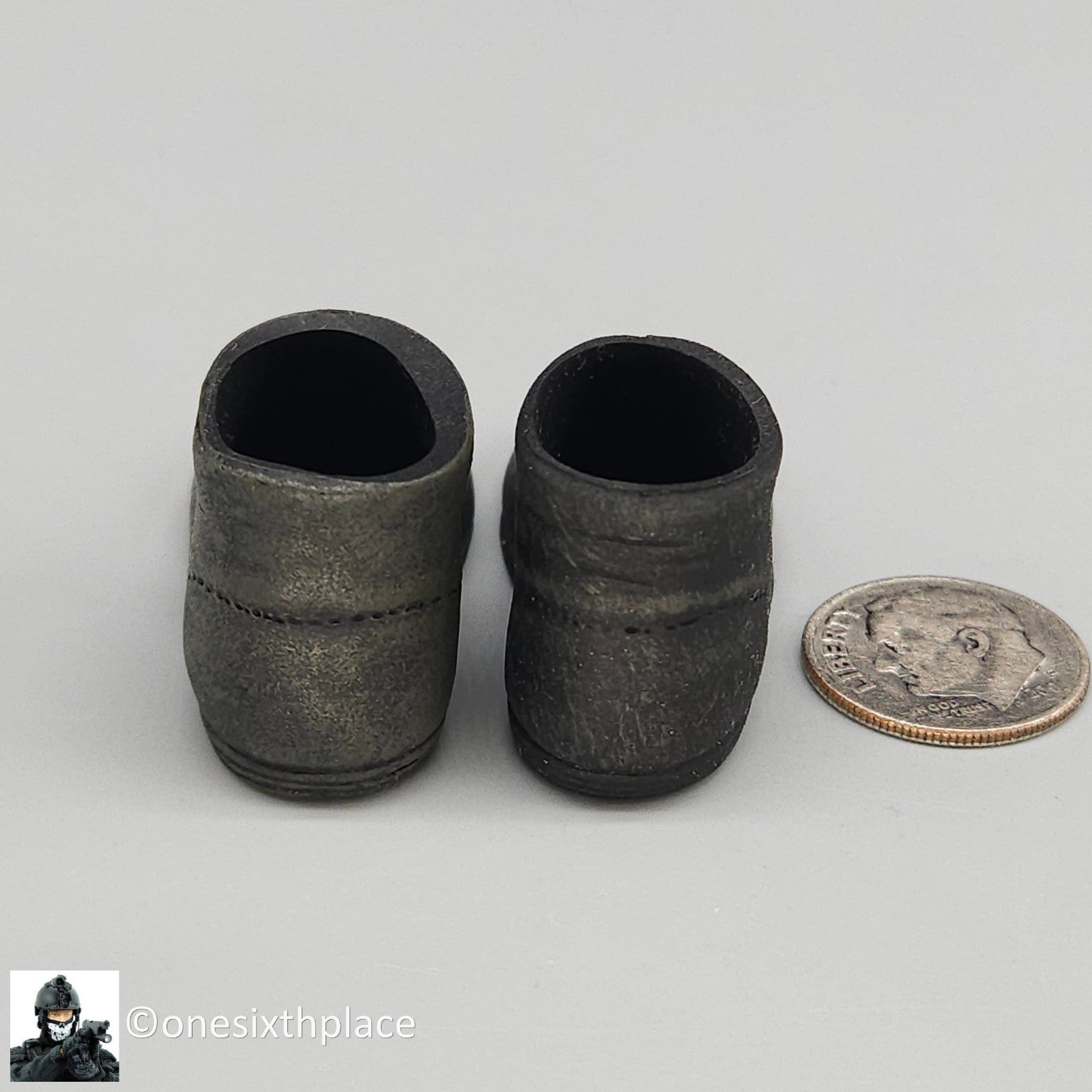 1:6 scale Sideshow Civil War Brogans Shoes (Foot Type) for 12" Figures