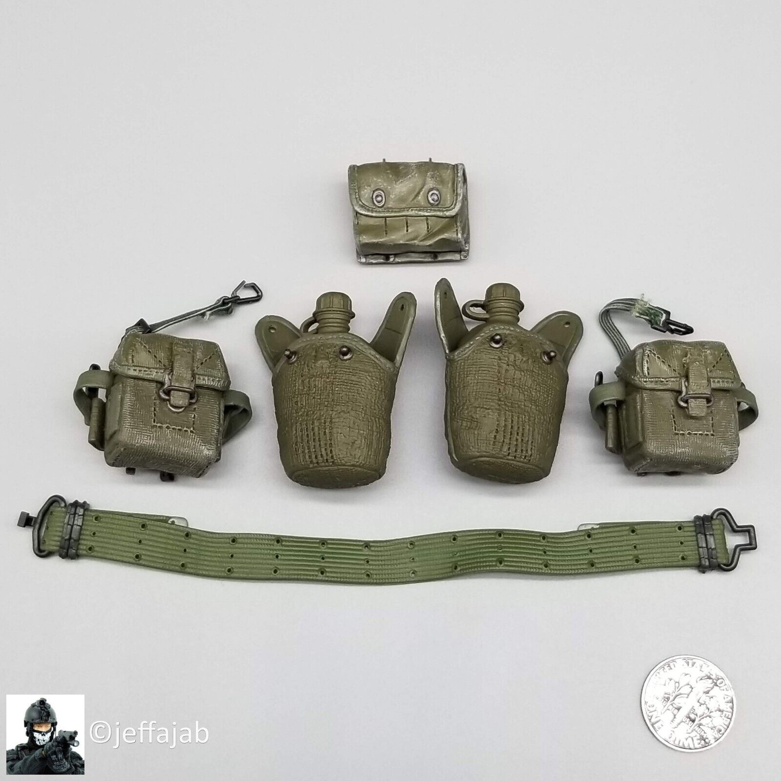 1:6 scale Dragon Vietnam USMC RTO Jake Belt Ammo Pouch Canteen Set