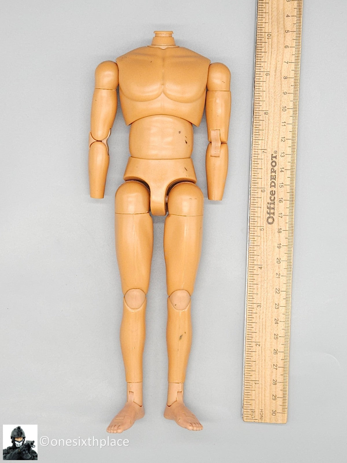 1:6 scale Dragon Neo Adam Male Nude Male Body (Suntan Skin) 12" Figure