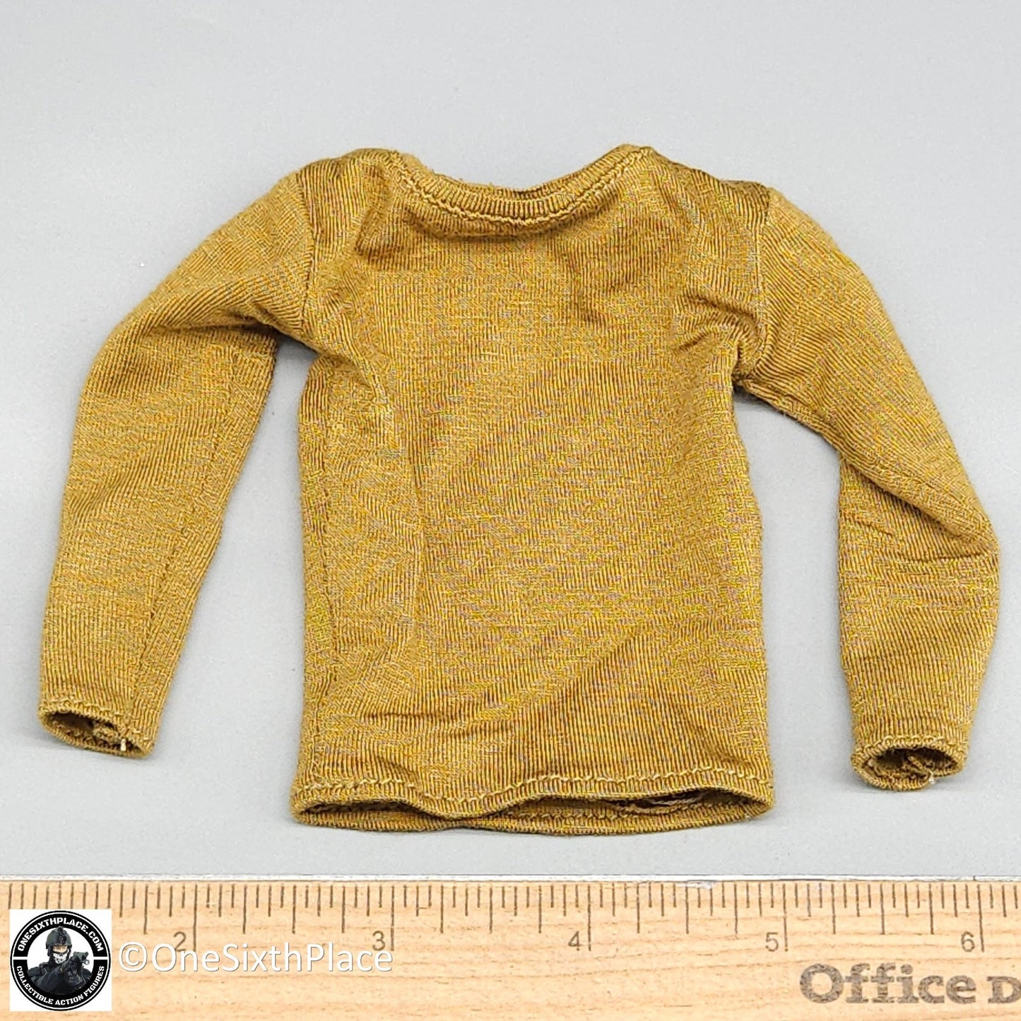 1:6 WWII US 2nd Armored Div Tank Loader "Coon Ass" Long Sleeve Shirt 12" Figures