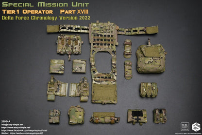 1:6 Easy & Simple Delta Force Chronology 2022 Multicam Triple Flashbang Pouch