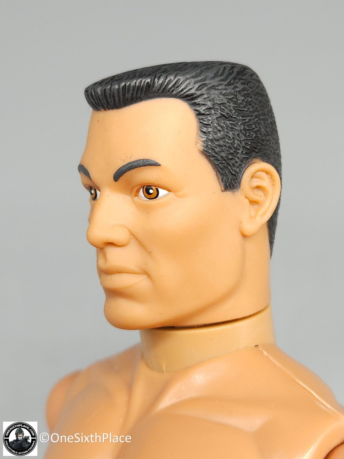 1:6 scale Hasbro GI Joe 1996 Male Nude Body w/ Black Flattop Hair 12" Figure