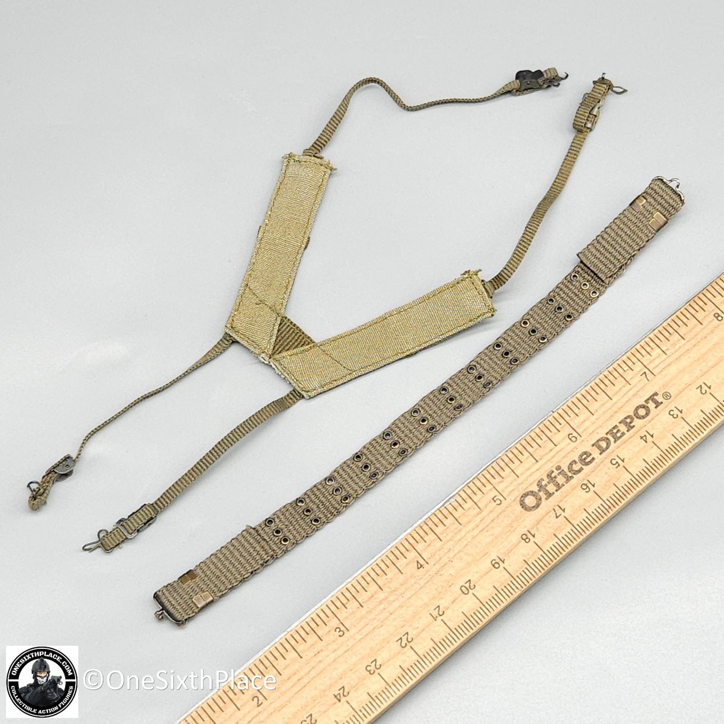 1:6 scale Whoho Toys Vietnam 173rd Airborne M56 Belt & Suspenders for 12" Figure