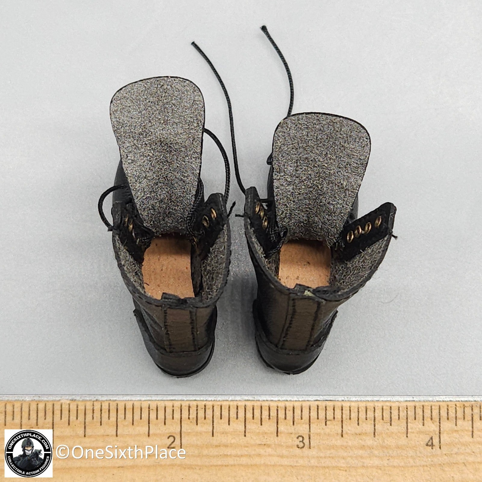 1:6 scale Whoho Toys Vietnam 173rd Airborne LRRP Black Boots for 12" Figures