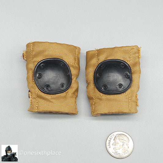 1:6 scale ACE Coyote Tan Knee Pads for 12" Figures USMC