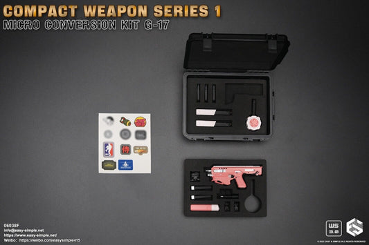 1:6 scale Easy & Simple Compact Weapons #1 - Micro Conversion Set F PInk PDW