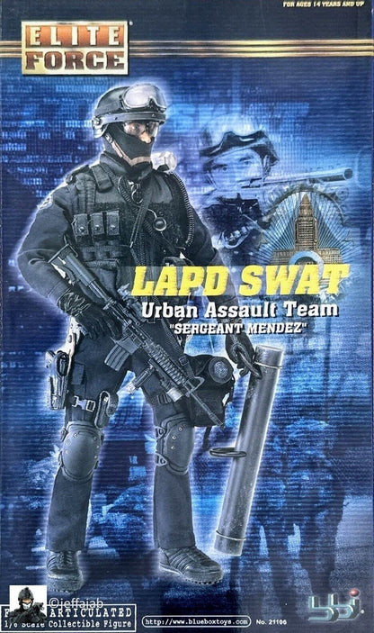 1:6 BBI LAPD SWAT Mendez Black PASGT Helmet for 12" Figures Police