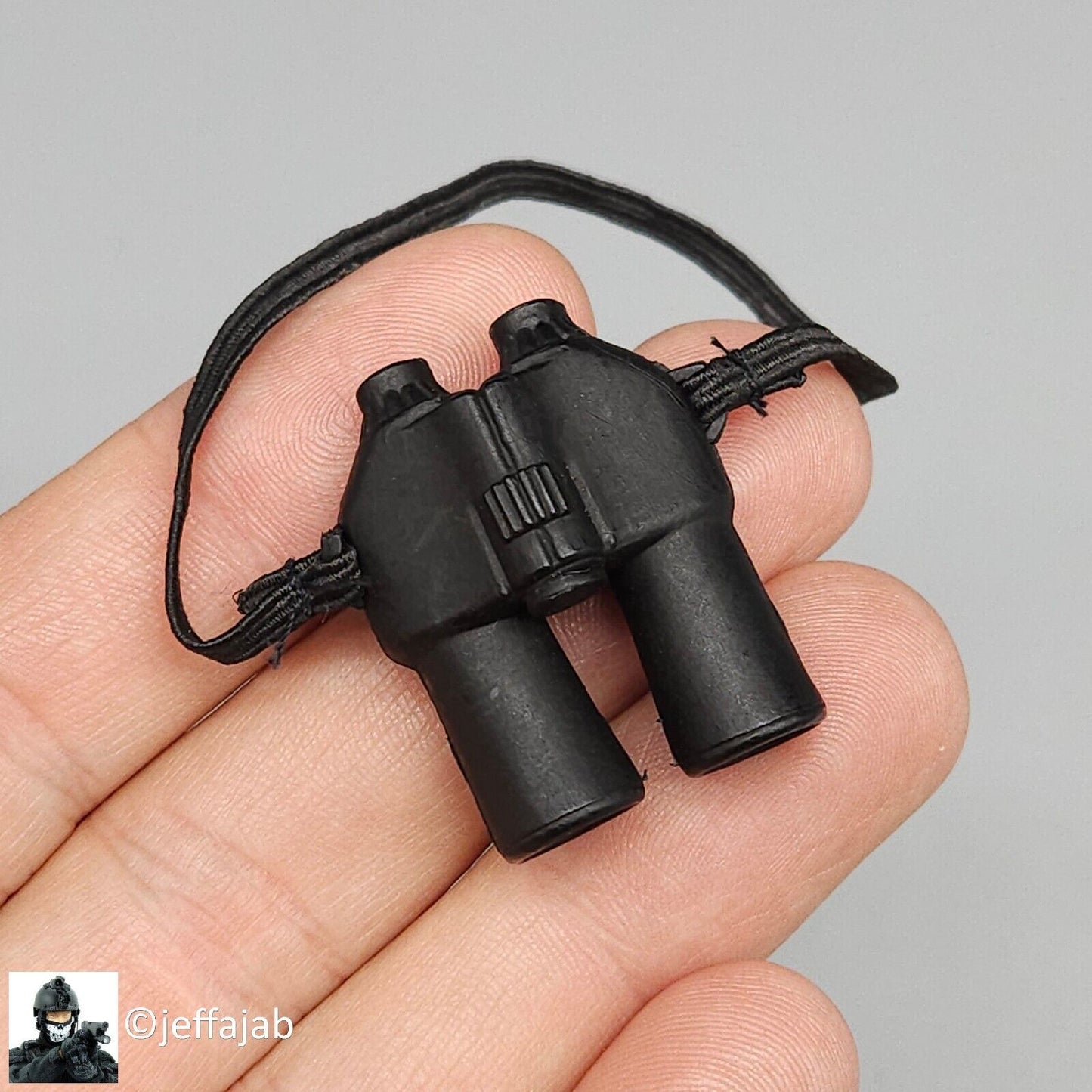 1:6 Ultimate Soldier Basic Black Binoculars for 12" Figures WWII Vietnam Modern