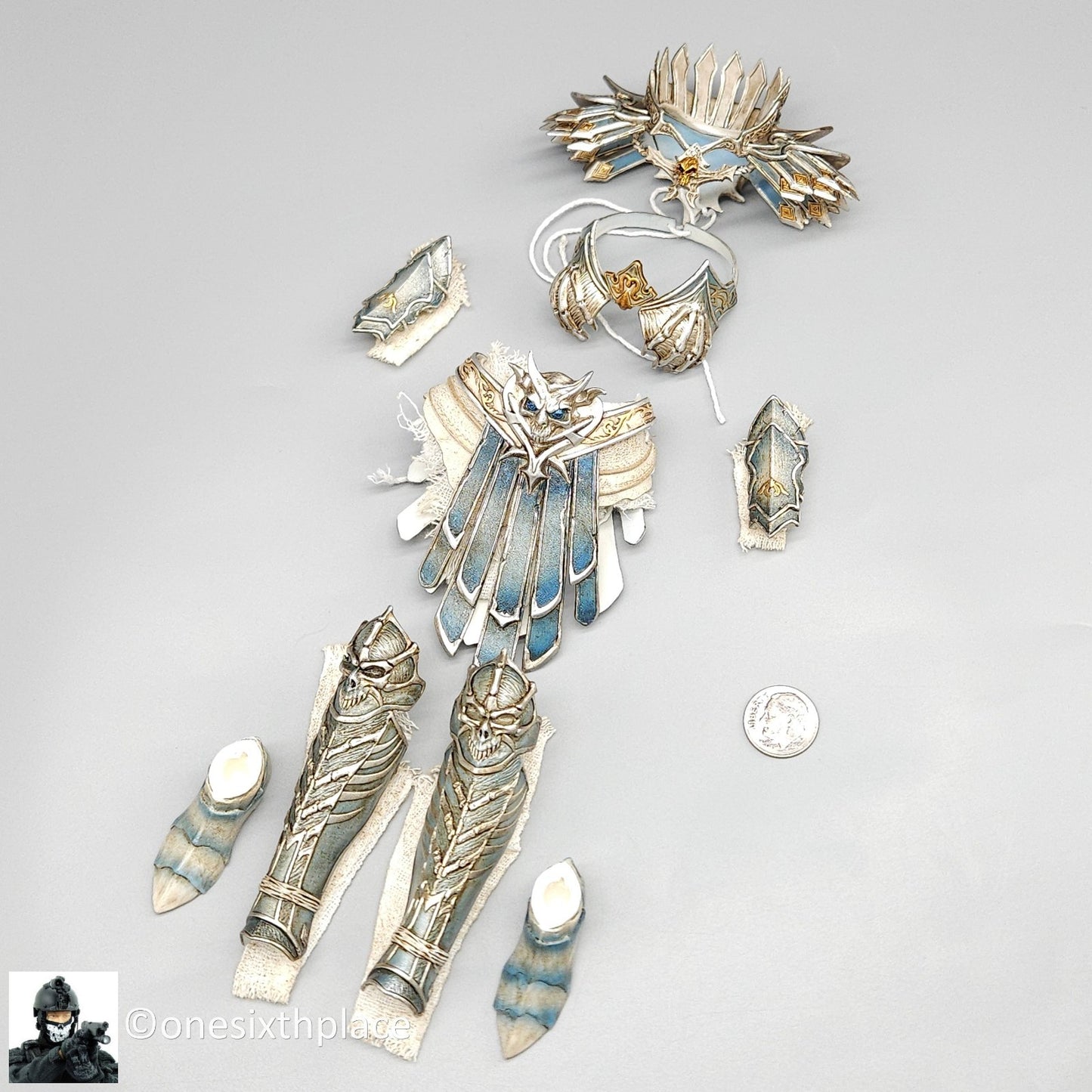 1:6 TBLeague PL2022-202B Hell’s Messenger Silver Female Armor Set for 12" Figure