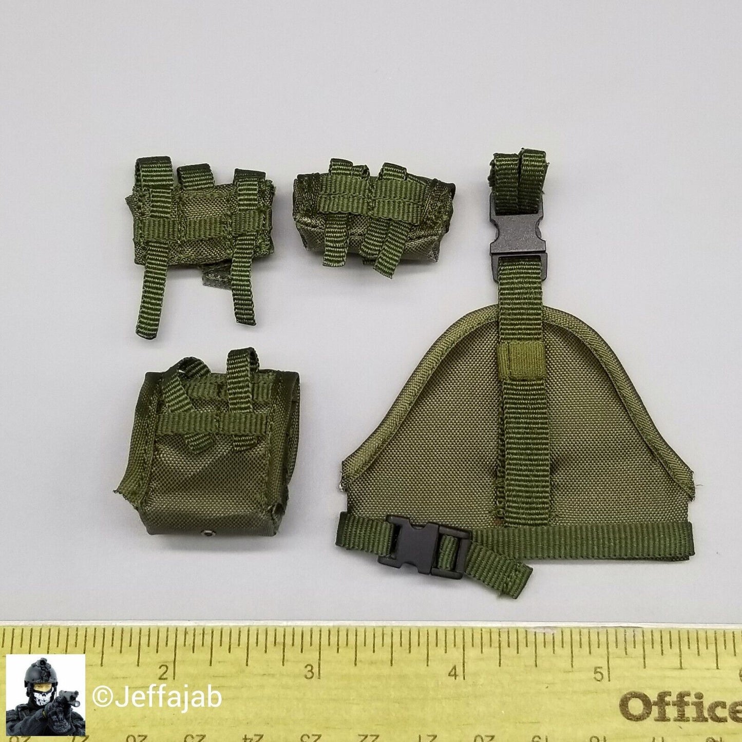 1:6 Easy & Simple CBI Enforcer Corps Yuri Leg Panel & Pouch Set #2 for 12" GIJoe