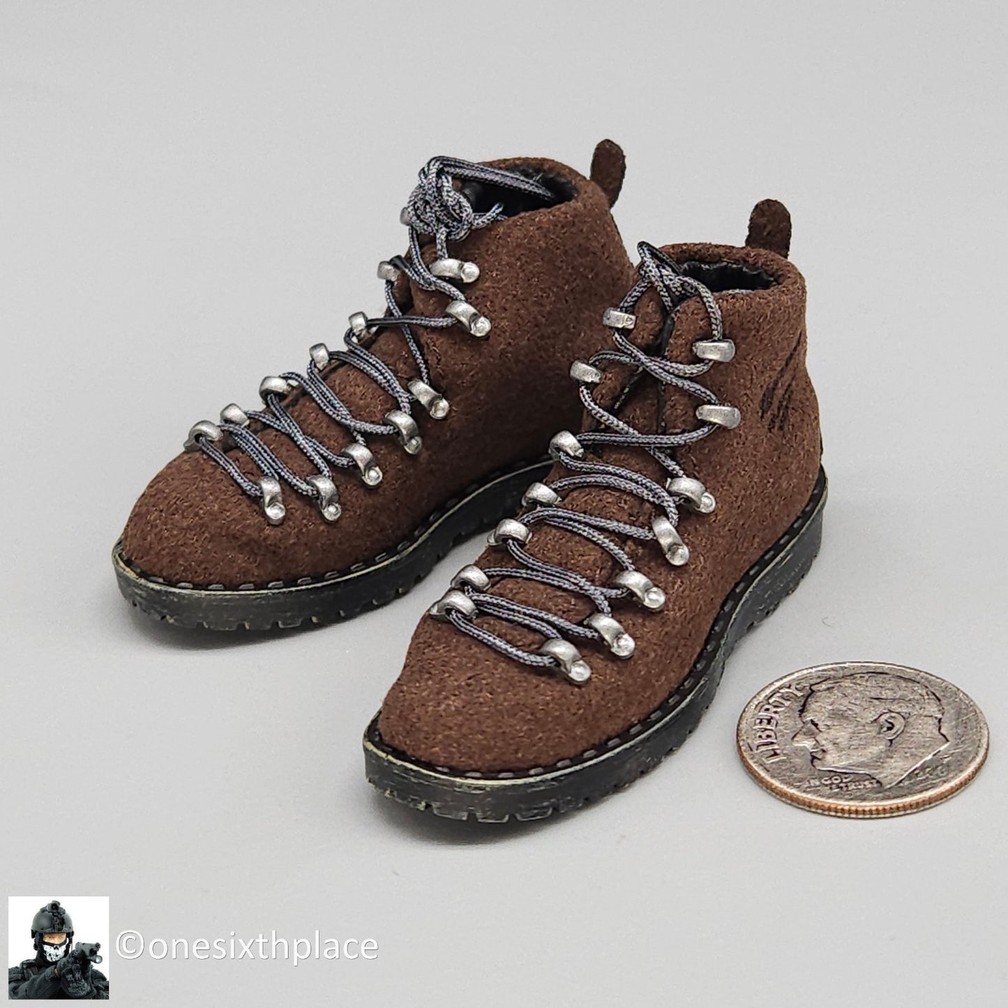 1:6 scale Easy & Simple Coalition Forces Hiking Boots for 12" Figure 26065SC