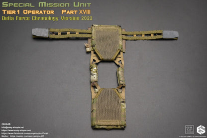 1:6 Easy & Simple Delta Force Chronology 2022 Multicam Plate Carrier & Mag Pouch