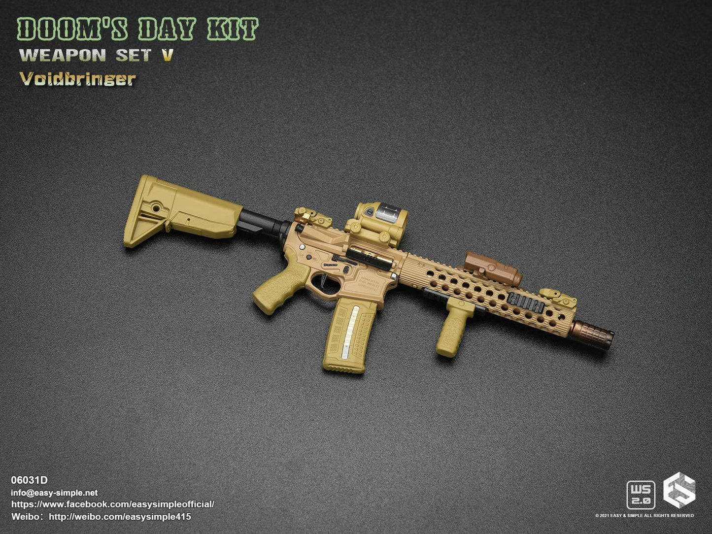 1:6 Easy & Simple Doom's Day Kit Weapon Set V Version D "Voidbringer" 06031D