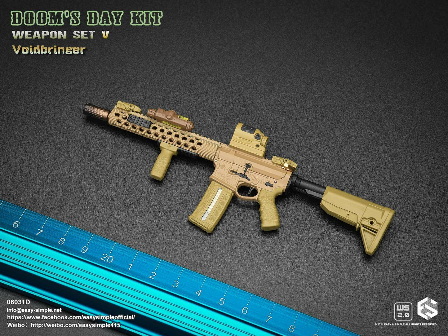 1:6 Easy & Simple Doom's Day Kit Weapon Set V Version D "Voidbringer" 06031D