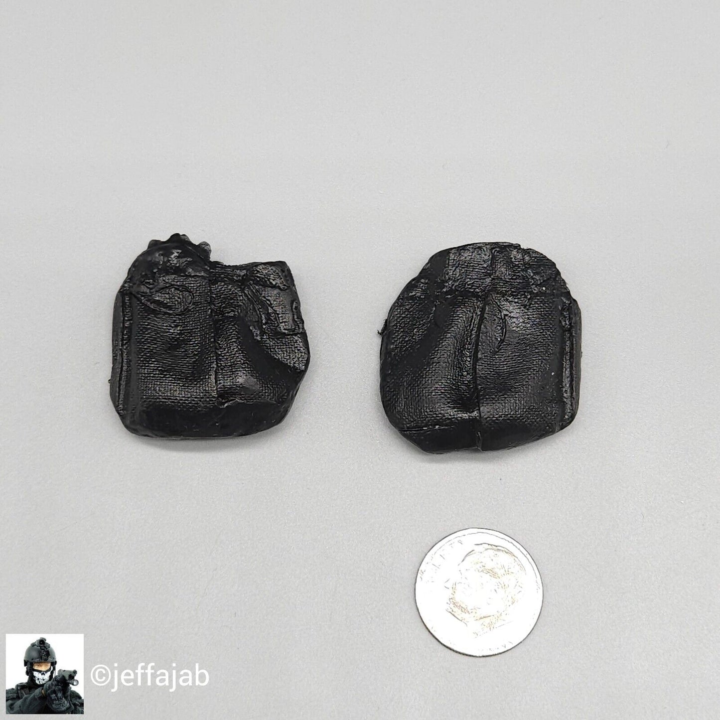 1:6 Dragon Cargo Pocket Pouch Stuffers x2 (Plastic) for 12" Figures