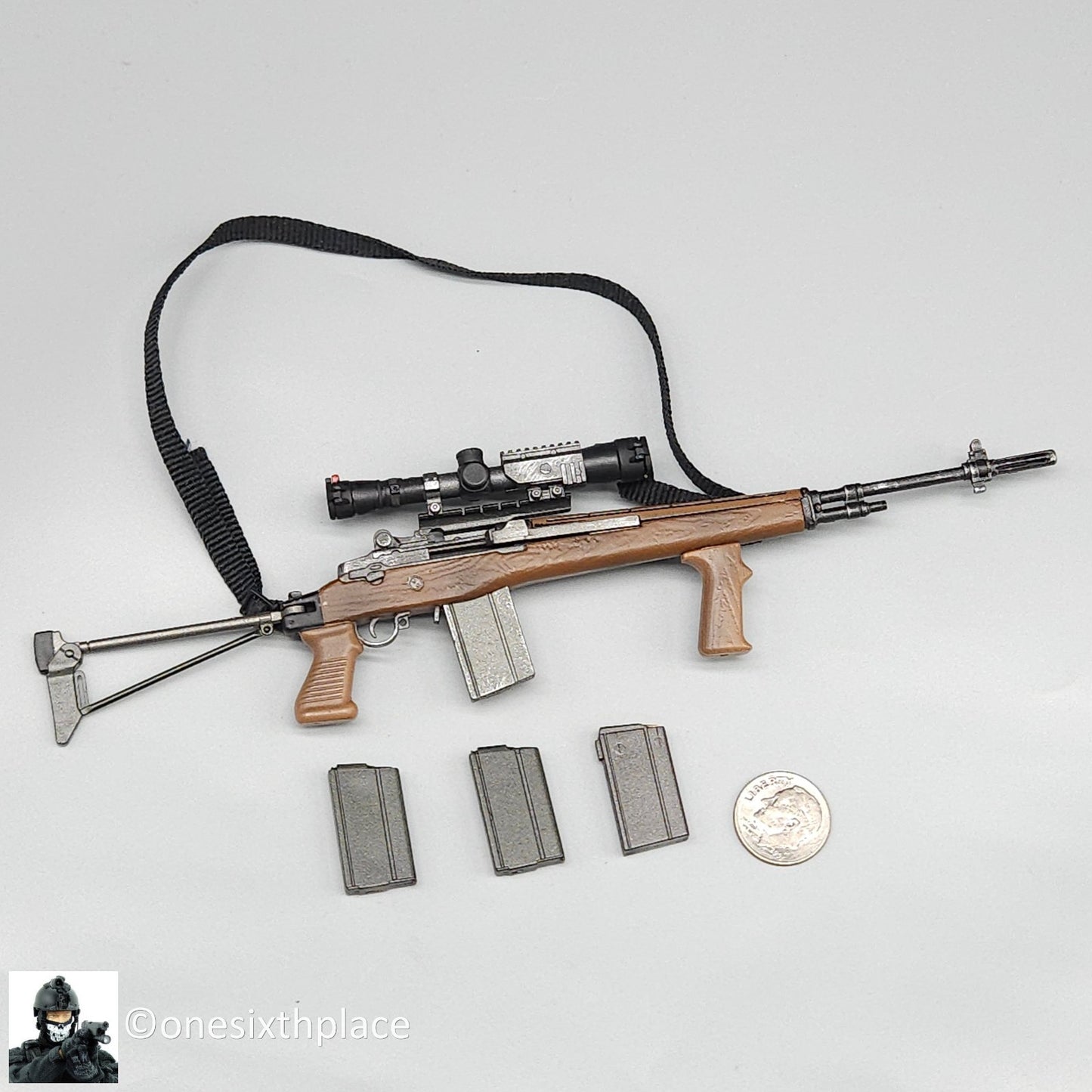 1:6 scale BBI Navy SEAL Hawkeye M14 Sniper Rifle for 12" Figures