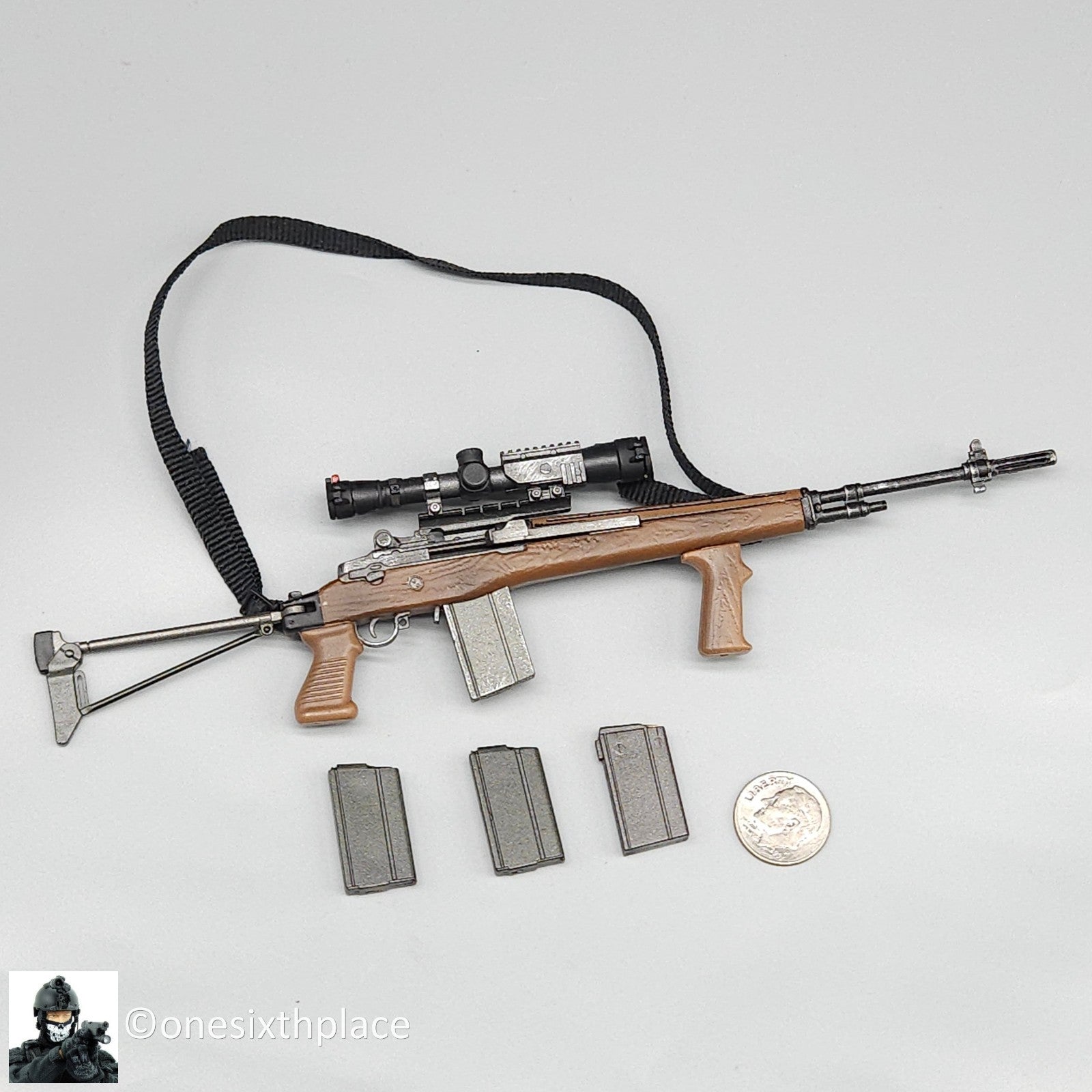 1:6 scale BBI Navy SEAL Hawkeye M14 Sniper Rifle for 12" Figures