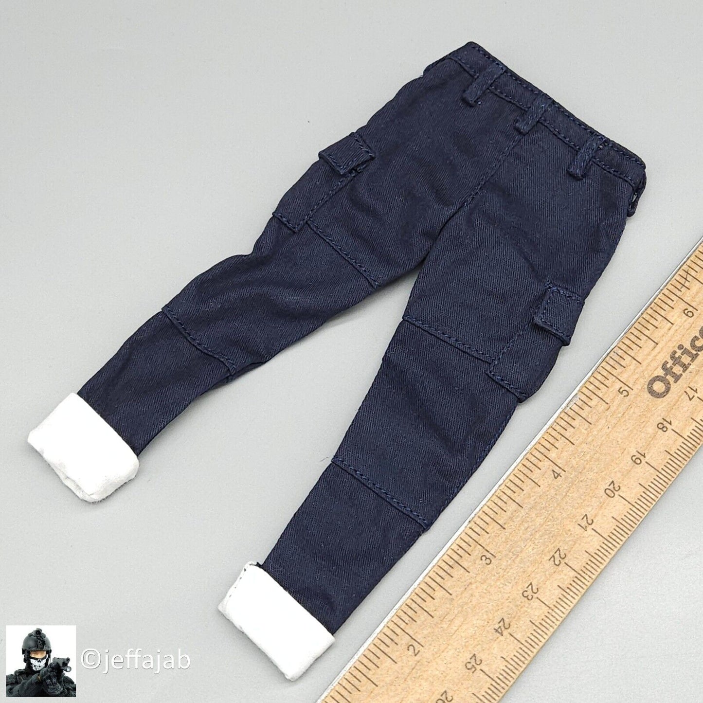 1:6 Flirty Girl Evolution Female Blue Pants for 12" Figures