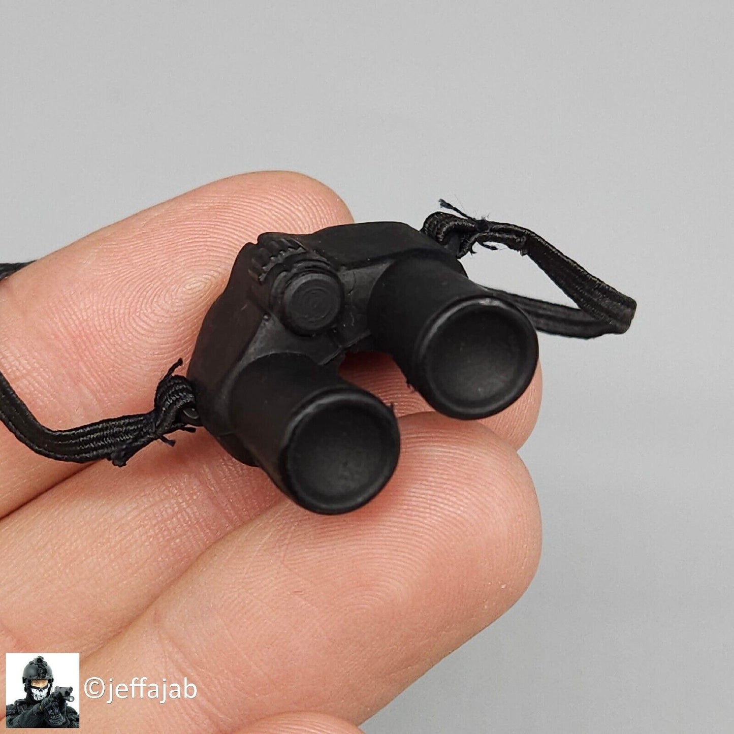 1:6 Ultimate Soldier Basic Black Binoculars for 12" Figures WWII Vietnam Modern