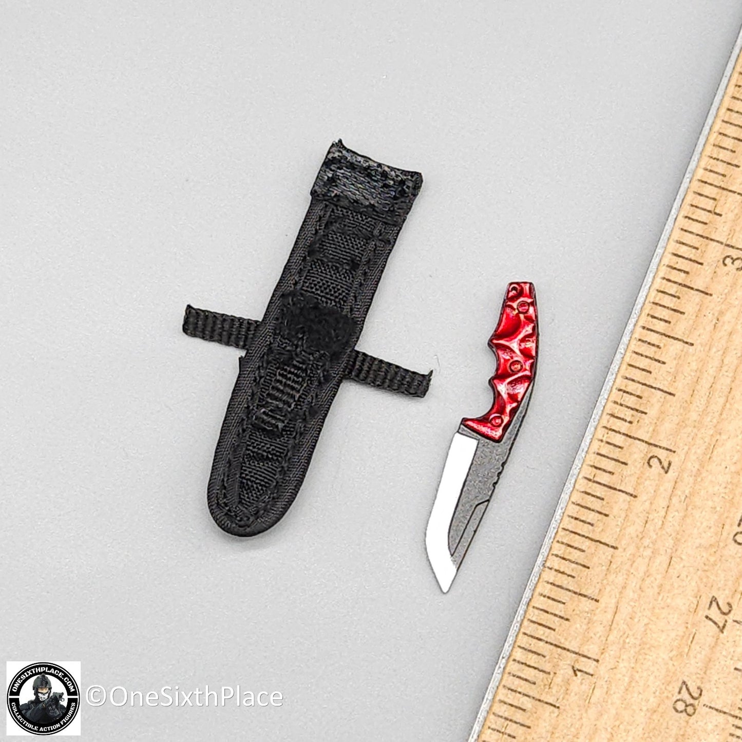 1:6 scale Fire Girl Female CQB Tactical Agent in Grey Knife w/ Sheath