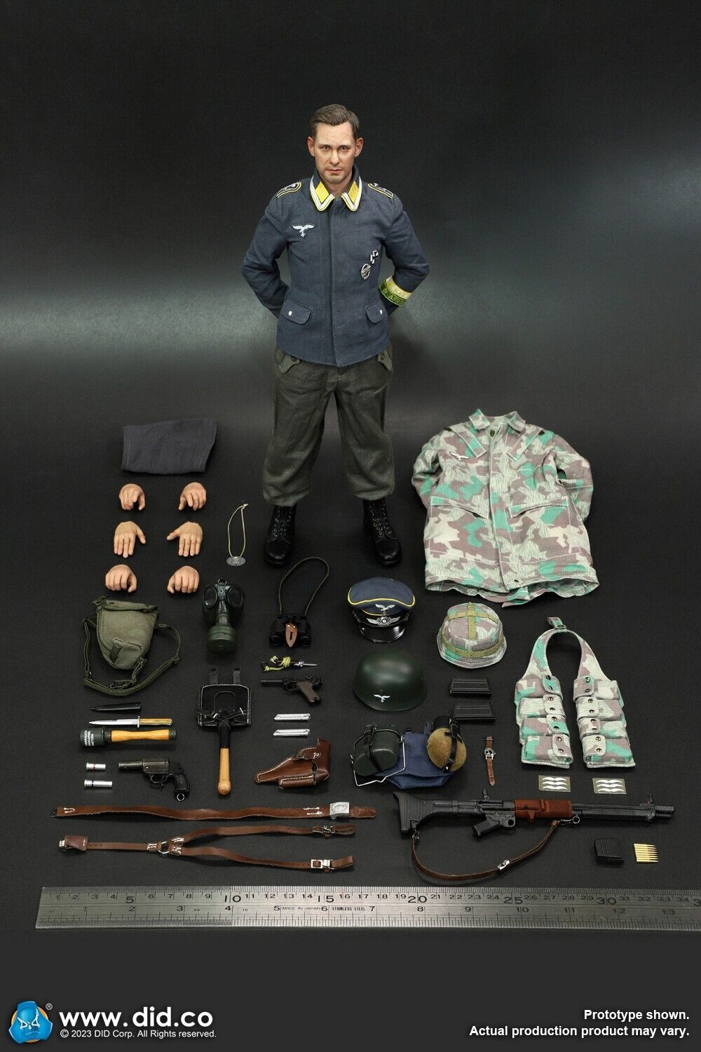 1:6 scale DID 20th Anniversary WWII German Fallschirmjager Axel 12" Figure