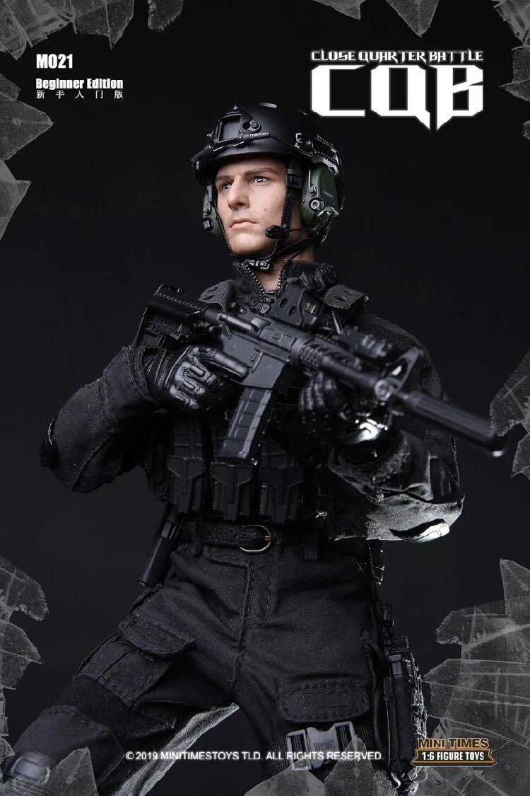 1:6 scale Mini Times CIA CQB Operator Black FAST Helmet for 12" Figures SWAT