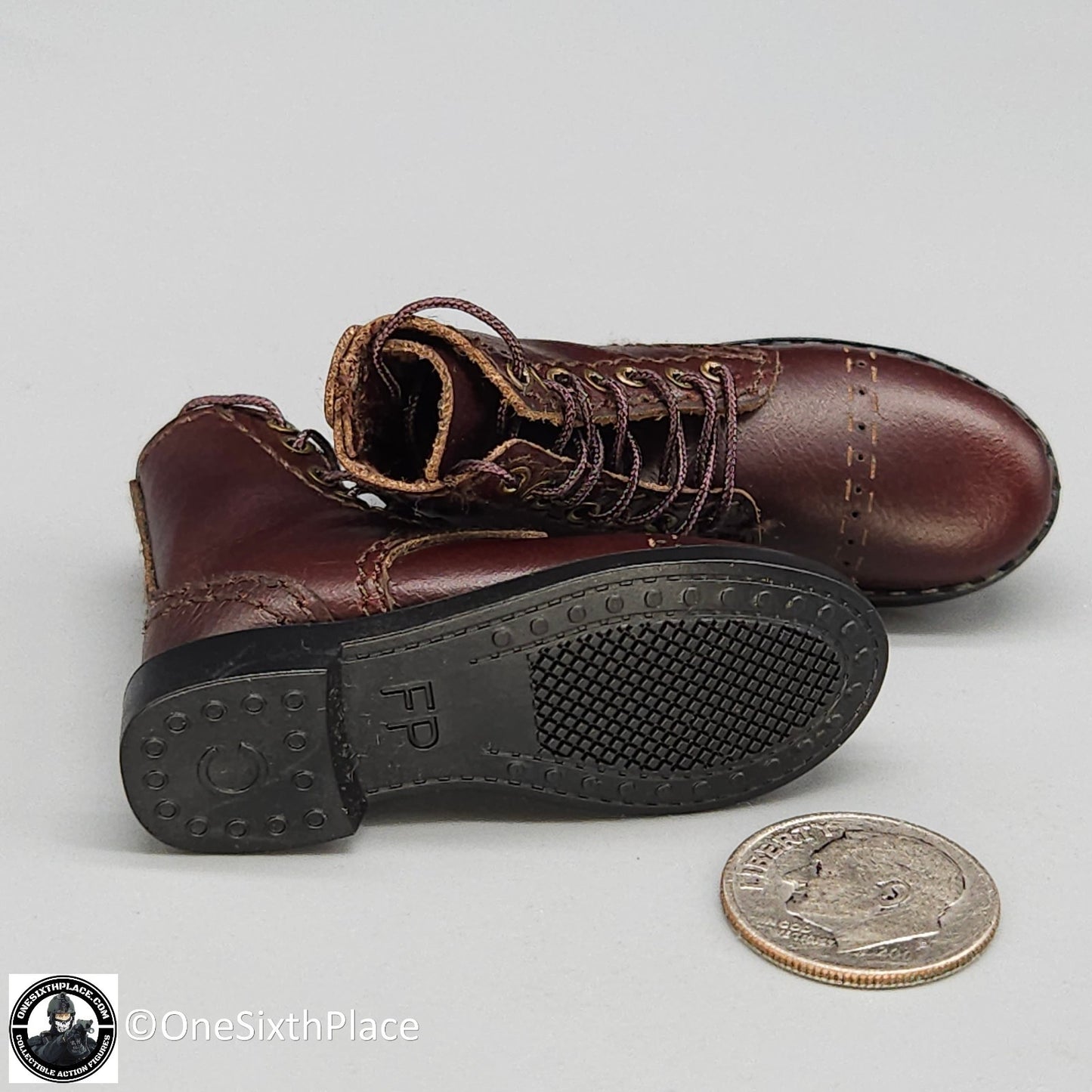 1:6 WWII US 2nd Armored Div Tank Loader "Coon Ass" Boots for 12" Figures