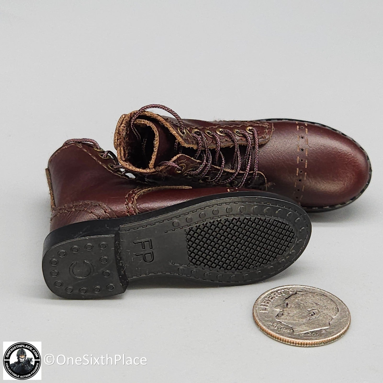 1:6 WWII US 2nd Armored Div Tank Loader "Coon Ass" Boots for 12" Figures