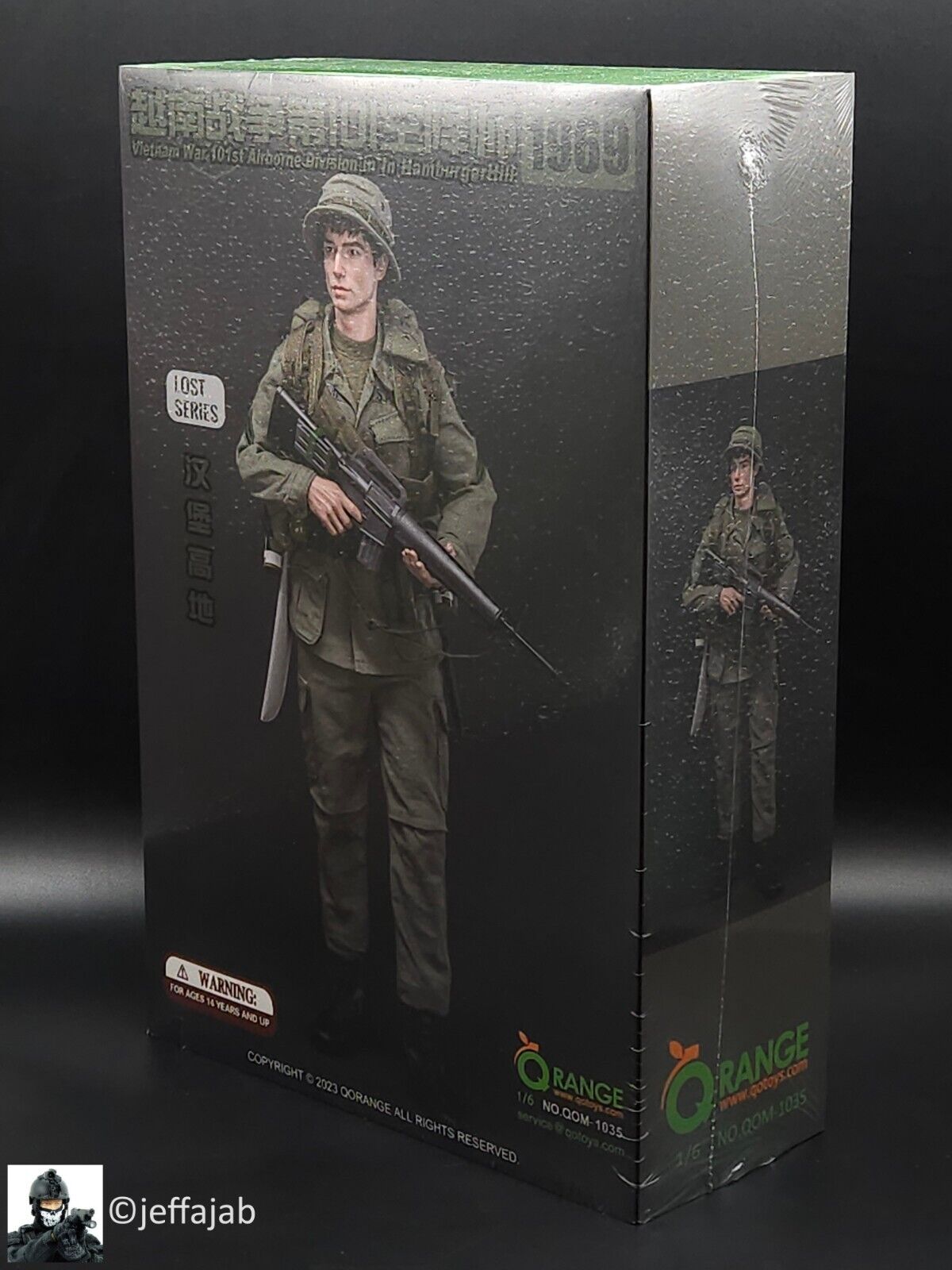 1:6 QO Toys Vietnam War 101st Airborne Division Hamburger Hill 1969 12" Figure