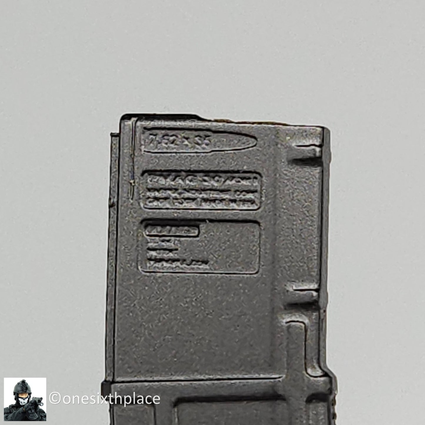 1:6 Easy & Simple Black 30rd PMAG Ammo Mag Rifle Accessory (x1) for 12" Figures