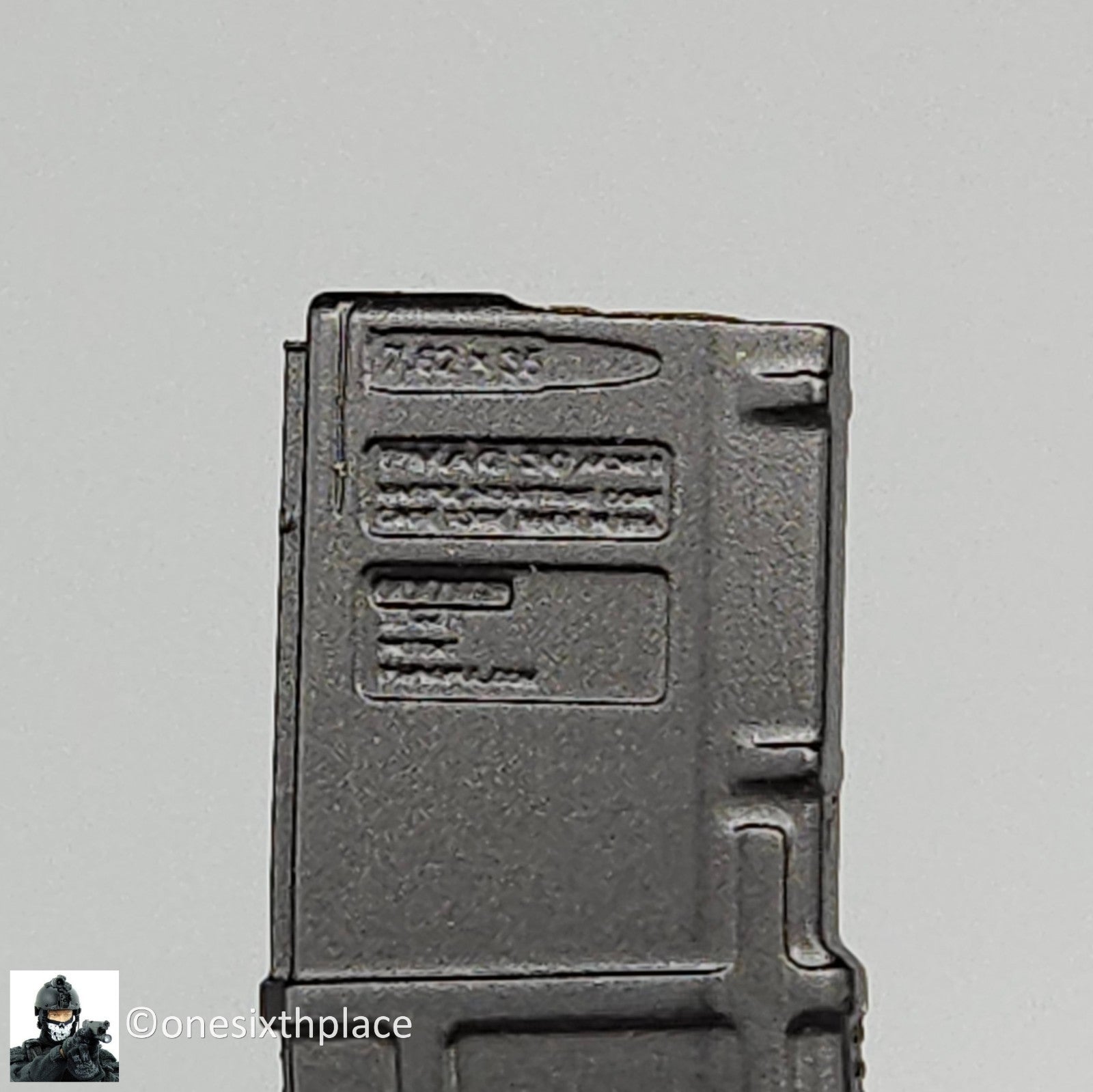 1:6 Easy & Simple Black 30rd PMAG Ammo Mag Rifle Accessory (x1) for 12" Figures