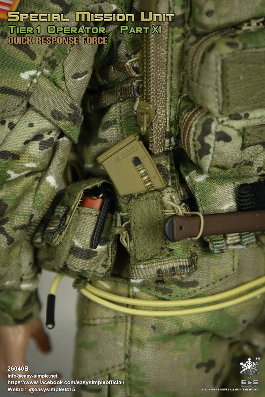 1:6 Easy & Simple Quick Response Force Accessories Set for 12" Figures