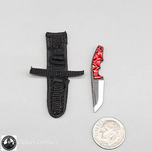 1:6 scale Fire Girl Female CQB Tactical Agent in Grey Knife w/ Sheath