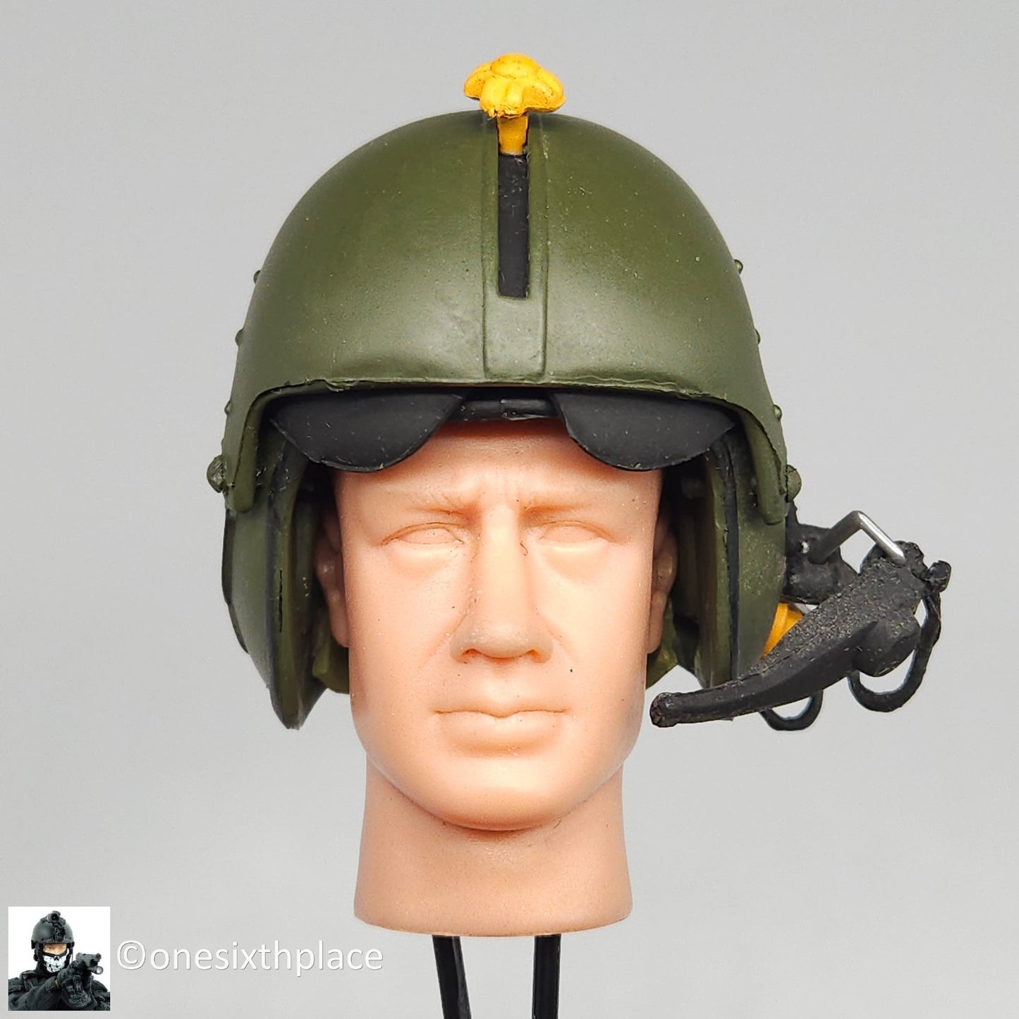 1:6 Ultimate Soldier US Vietnam Air Cavalry Helicopter Pilot Helmet 12" Figures
