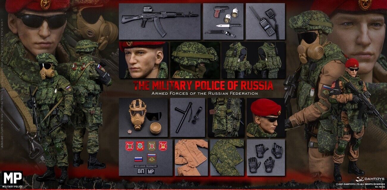 1:6 DamToys Russian Military Police AK47 Ammo Mag x1 (Plastic) for 12" Figures