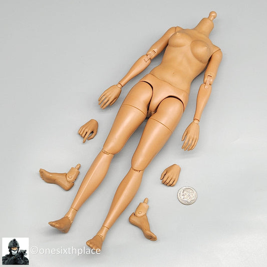 1:6 Hot Toys TrueType Cuban American Female Body w/ Hands & Feet for 12" Figures
