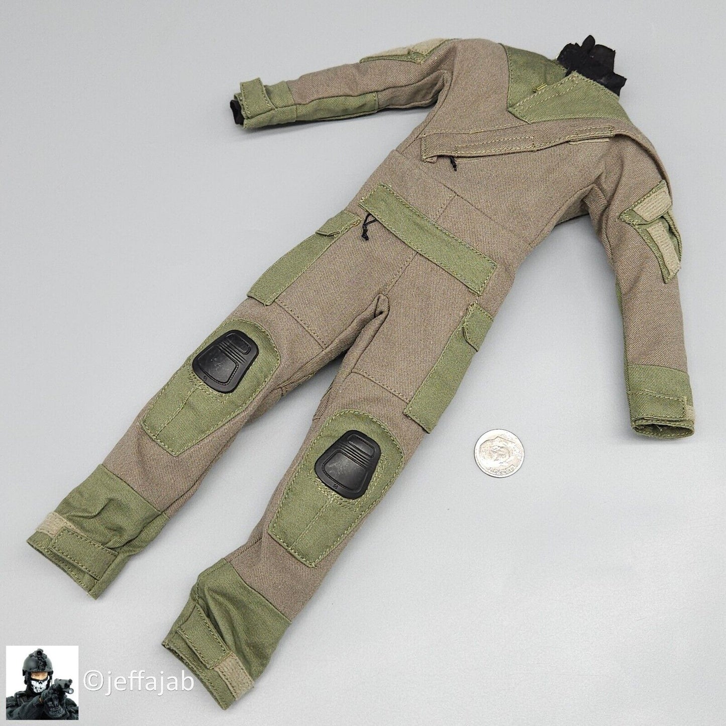 1:6 Easy & Simple CBRN Assault Team Green Maritime Assault Suit for 12" Figures