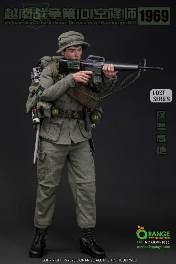 1:6 scale QO Toys Vietnam 101st Airborne Hamburger Hill Boonie Hat
