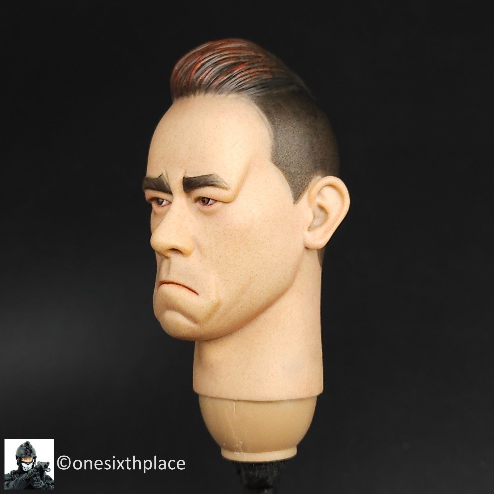 1:6 scale DamToys Gangster's Kingdom Peak Chen Male Head Sculpt for 12" Figures
