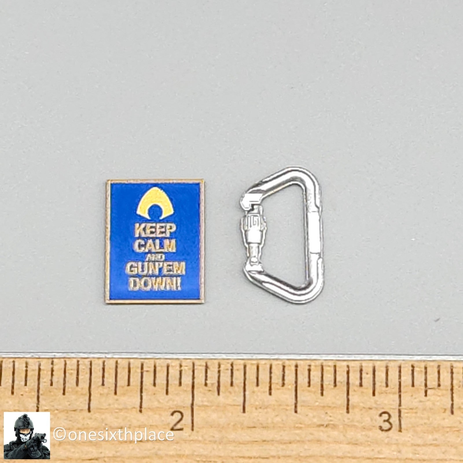 1:6 scale Easy & Simple PMC Weapon Specialist Patch & Carabiner for 12" Figures