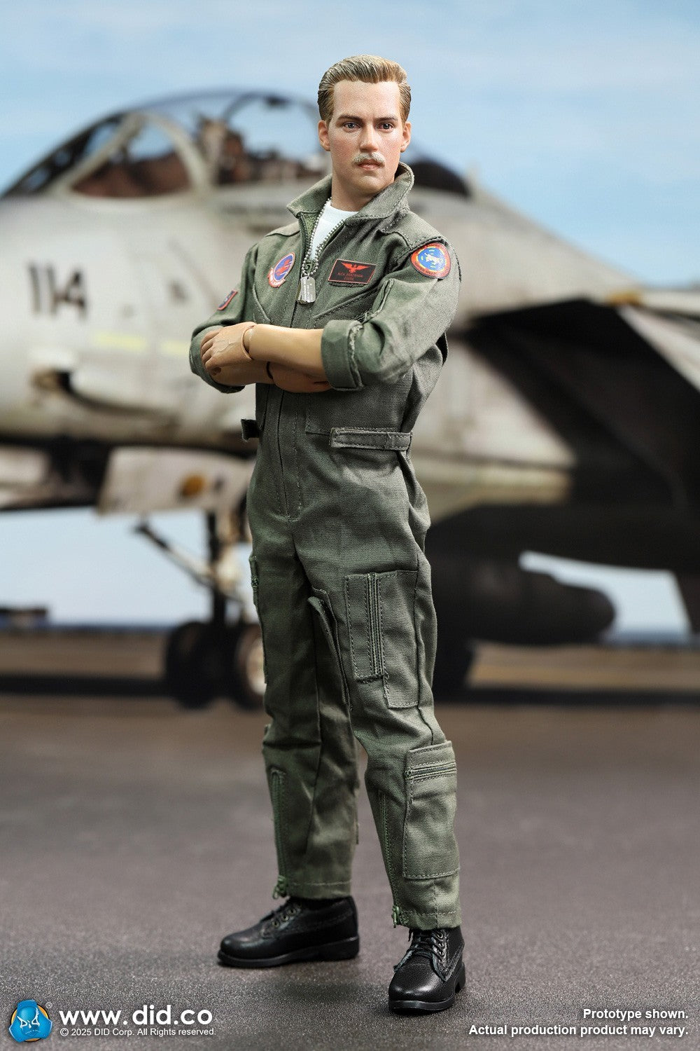 1:6 DID US Navy F-14 Pilot Tom & Nick Flight Suit for 12" Figures